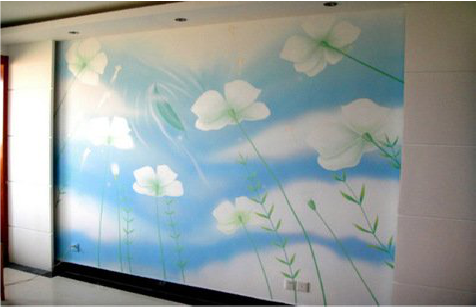 柞水画墙绘怎么画好白云的蓬松感？