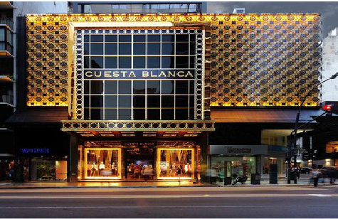 柞水门头设计与商业空间的纽带。