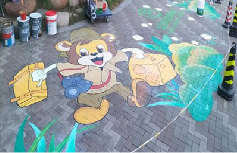 柞水夏季画地面彩绘会遇到的问题