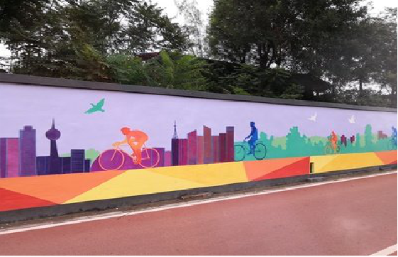 柞水墙体彩绘-围墙