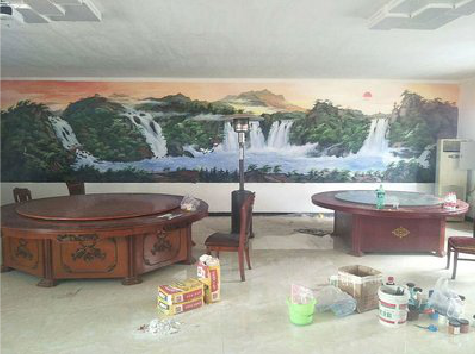 柞水墙绘-写实风景