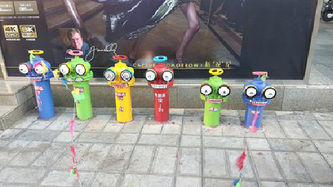 柞水商业区彩绘