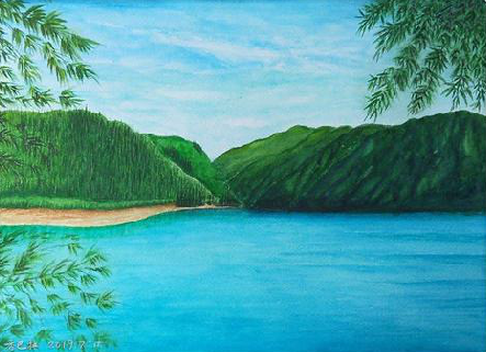 柞水在墙绘中，如何绘画绿水青山？