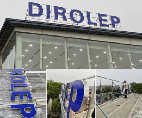 柞水楼顶发光字安装的注意事项。